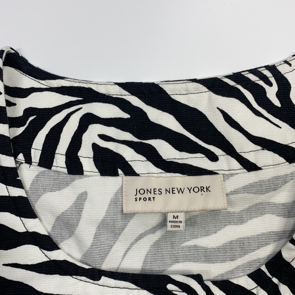 Jones New York Sport Zebra Striped Blazer NWT Medium - Picture 9 of 10
